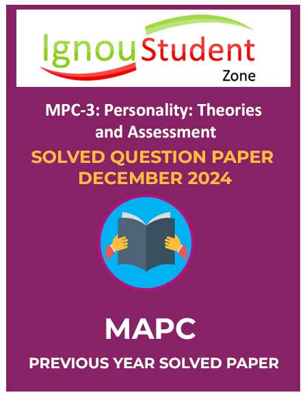 IGNOU MPC 3 Solved Question Paper December 2024