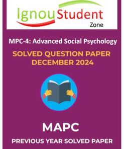 IGNOU MPC 4 Solved Question paper December 2024