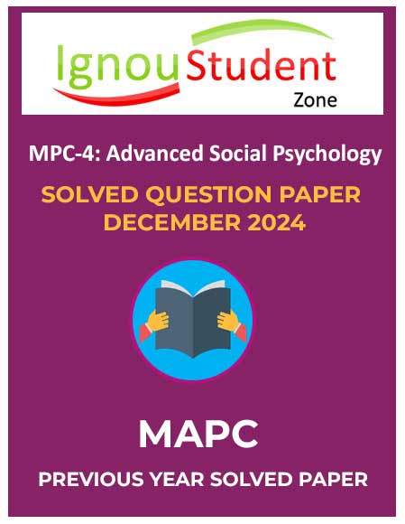 IGNOU MPC 4 Solved Question paper December 2024