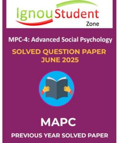 IGNOU MPC 4 Solved Question paper June 2025