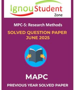 IGNOU MPC 5 Solved Question paper June 2025