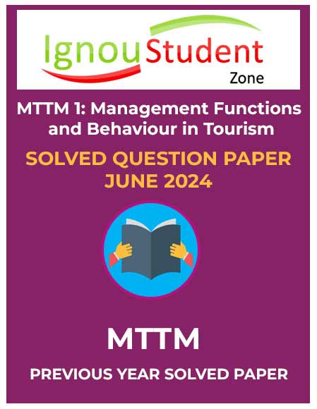 IGNOU MTTM 1 Solved Question paper June 2024