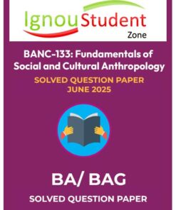 IGNOU BANC 133 Solved Question Paper June 2025