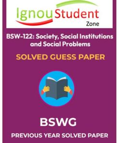 IGNOU BSW 122 Guess paper solved pdf