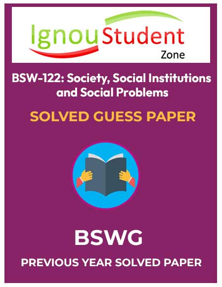 IGNOU BSW 122 Guess paper solved pdf