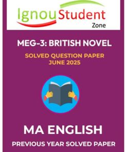 IGNOU MEG 3 Solved Question paper June 2025
