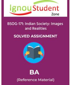 IGNOU BSOG 171 Solved Assignment in English and Hindi medium