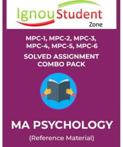 IGNOU MAPC Solved Assignment (MPC-1-to-MPC-6) Combo Pack 2025-26