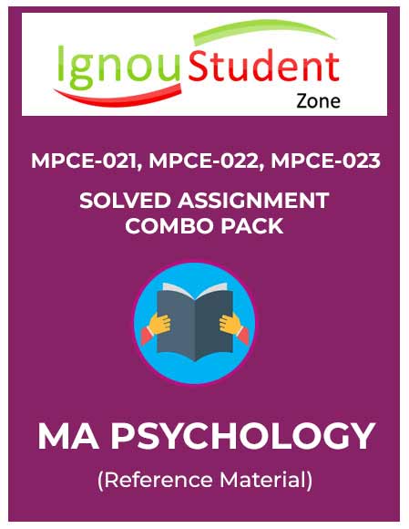 IGNOU MPCE 21, MPCE 22, MPCE 23 Solved Assignment Combo pack