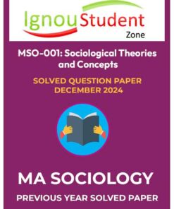 IGNOU MSO 001 Solved Question Paper December 2024