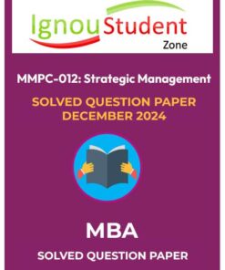 MMPC 011 Solved Question paper June 2025 (IGNOU MBA)