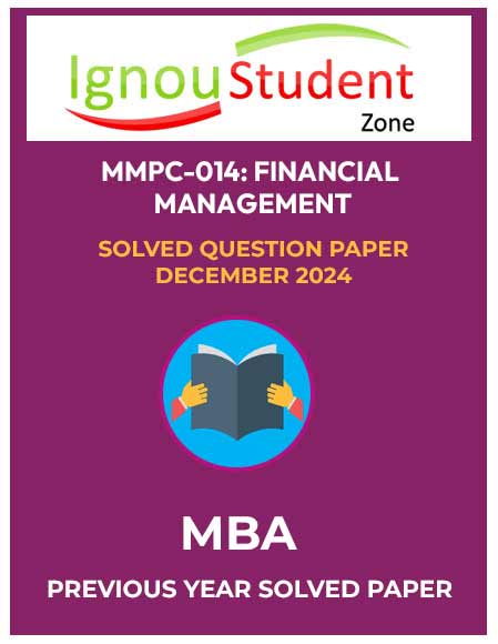 MMPC 014 Solved Question paper December 2024 (IGNOU MBA)