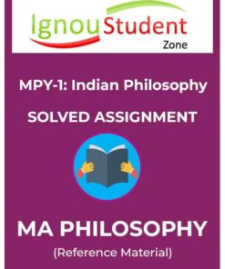 IGNOU MPY 001 Solved Assignment