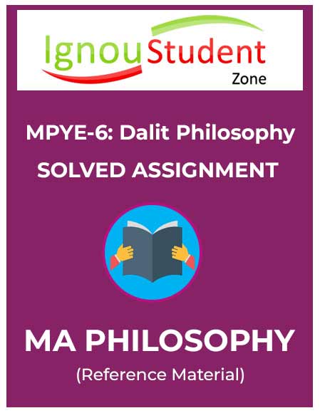 IGNOU MPYE 006 Solved Assignment