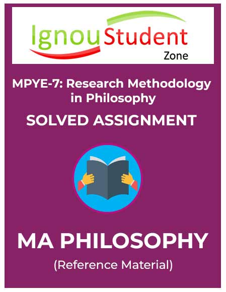 IGNOU MPYE 007 Solved Assignment