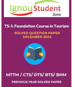 IGNOU TS 1 Solved Question Paper December 2024