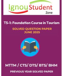 IGNOU TS 1 Solved Question Paper June 2025