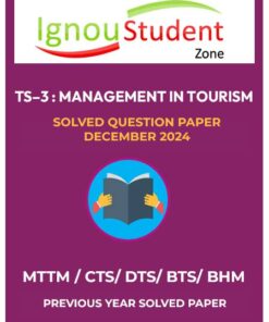 IGNOU TS 3 Solved Question Paper December 2024