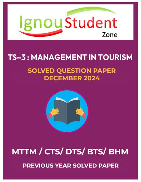 IGNOU TS 3 Solved Question Paper December 2024