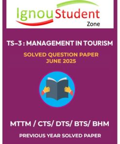 IGNOU TS 3 Solved Question Paper June 2025