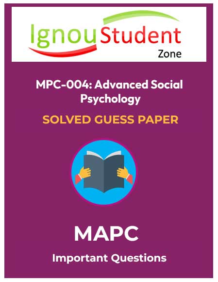 IGNOU MPC 004 Solved Guess paper