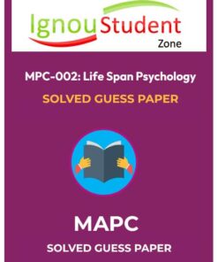 IGNOU MPC 002 Solved Guess Paper 2025