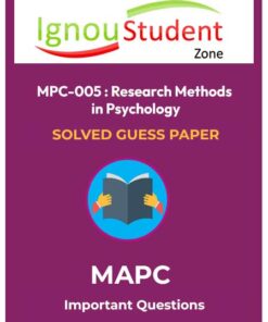 IGNOU MPC 005 Solved Guess Paper