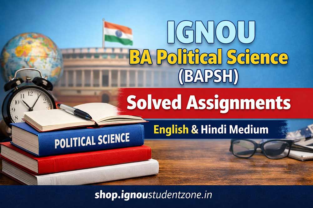 IGNOU BA Political Science Solved Assignment 2025-26
