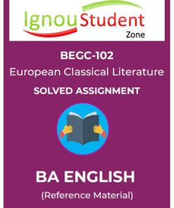 IGNOU BEGC 102 Solved Assignment