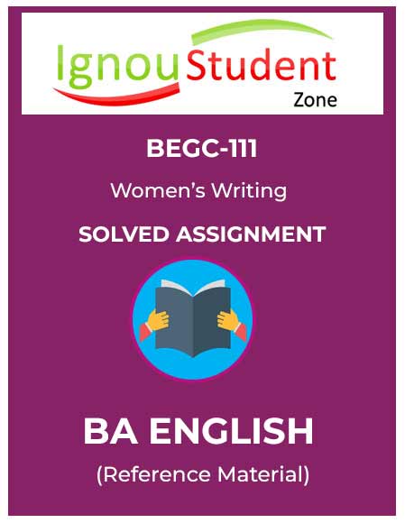 IGNOU BEGC 111 Solved Assignment