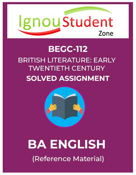 IGNOU BEGC 112 Solved Assignment
