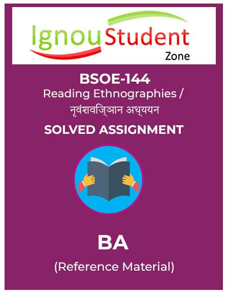 BSOE 144 Solved Assignment