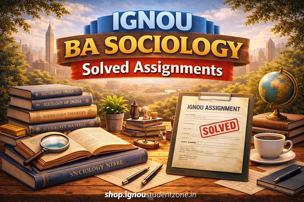 IGNOU BA Sociology solved Assignments 2025-26 (BASOH)