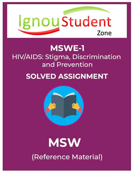 IGNOU MSWE 1 Solved Assignment