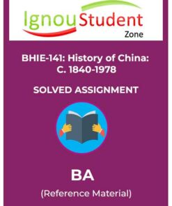 IGNOU BHIE 141 Solved Assignment