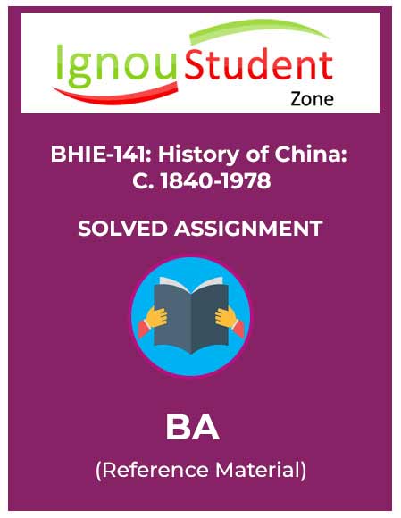 IGNOU BHIE 141 Solved Assignment