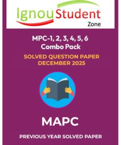 IGNOU MA Psychology First Year Solved Question Paper December 2025 PDF Download for MPC-001 MPC-002 MPC-003 MPC-004 MPC-005 MPC-006