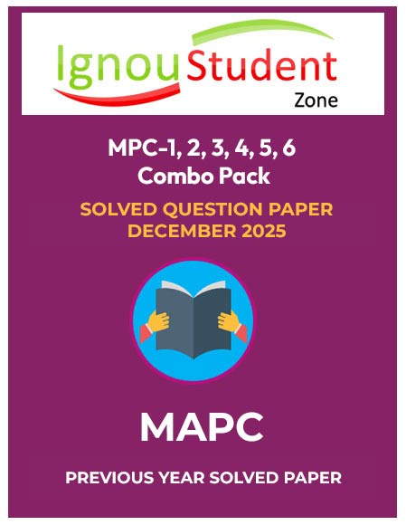 IGNOU MA Psychology First Year Solved Question Paper December 2025 PDF Download for MPC-001 MPC-002 MPC-003 MPC-004 MPC-005 MPC-006